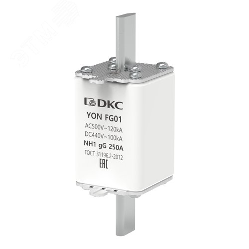 Предохранитель YON ножевого типа FG1 с одинарной индикацией 250А - фото 1