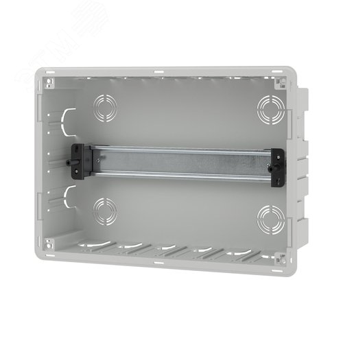 Щиток 12 мод встраиваемый для полых стен Фрейм (FRAME), белый, с тонированной дверцей, с 2 шинами PEN на 6 и 8 отв. - фото 4