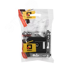 Avanti Розетка TV проходная в стену, , Черный матовый - фото 5