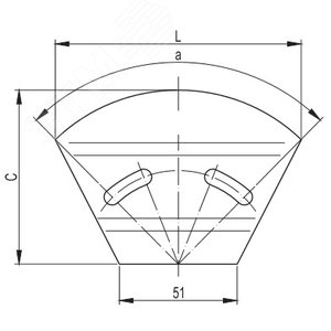 Угол горизонтальный изменяемый CPO 0-44 градуса 300Х50 цинк-ламельный (аналог горячеоцинкованный) - фото 2