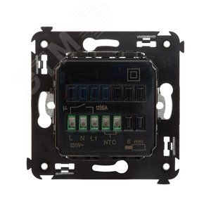 Avanti Термостат для теплых полов в стену         Черный квадрат - фото 3