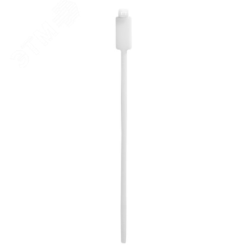 Хомут P6.6 маркировочный, белый 4,8x200, вертикальная табличка под замком 27x12,9 - фото 2