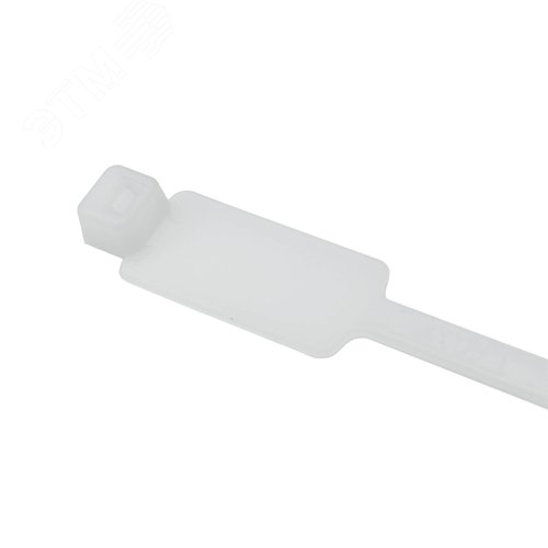 Хомут P6.6 маркировочный, белый 4,8x200, вертикальная табличка под замком 27x12,9 - фото 4