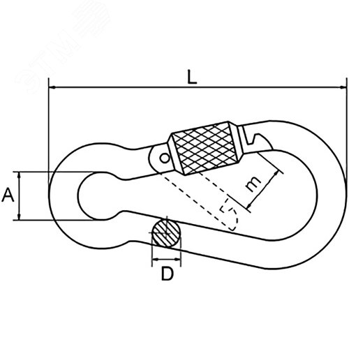 Карабин с фиксатором 4х40 - фото 2
