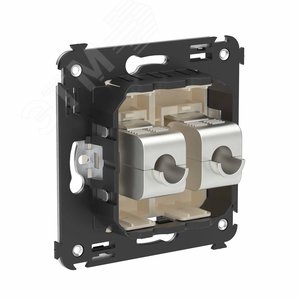 Avanti Компьютерная розетка RJ-45 без шторки в стену, кат.6А двойная экранированная,  Ванильная дымка - фото 3