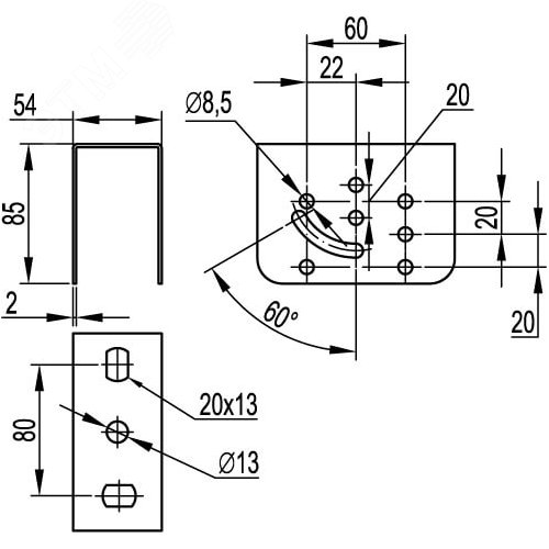 Кронштейн потолочный SML - фото 4
