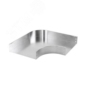 Угол горизонтальный 90 градусов 100х400, 1,5 мм, AISI 304 в комплекте с крепежными элементами и соединительными пластинами,необходимыми для монтажа