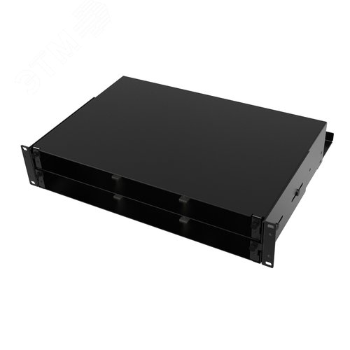 Изображение товара Оптическая полка выдвижная без лицевой панели неукомплектованная 2U черная (шт)