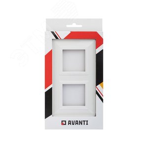 Рамка из металла, ''Avanti'', белая, 4 модуля - фото 5