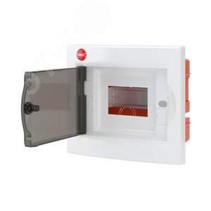 Щит распределительный встраиваемый 4 модуля с дверцей IP41 белый - фото 3