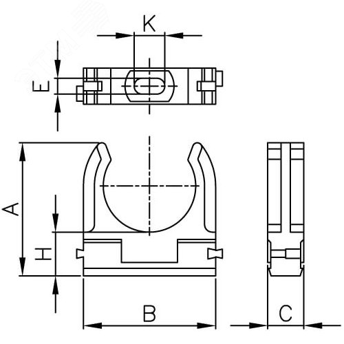 Держатель с защелкой 20 мм для труб - фото 5