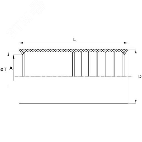Муфта 40мм для гофрированных труб IP40 прозрачная - фото 5