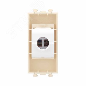 Avanti Компьютерная розетка RJ-45 без шторки модульная, кат.6,  Ванильная дымка, 1 модуль - фото 4