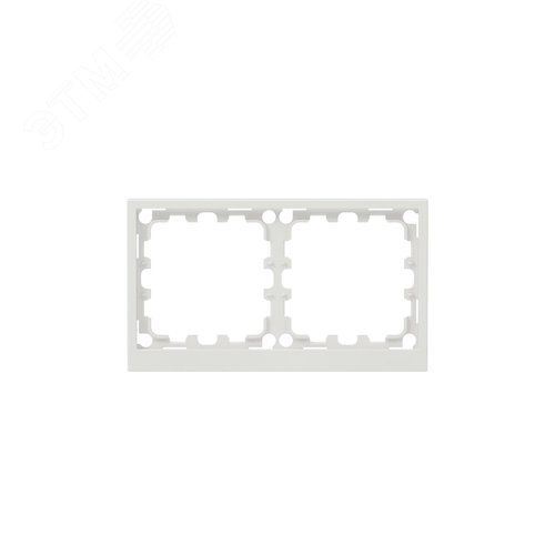 Рамка на 2 поста, KANT, белый песок - фото 1