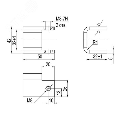 Крепление лестничного лотка к стр балке, гц - фото 2