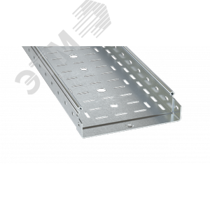 Лоток перфорированный 50x200х4000, 1,0 мм, горячеоцинкованный - фото 1