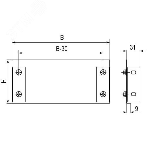 Пластина торцевая TC 150х50 - фото 3
