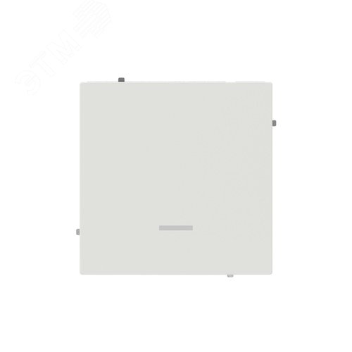 Выключатель одноклавишный с подсветкой, KANT, белый песок - фото 1