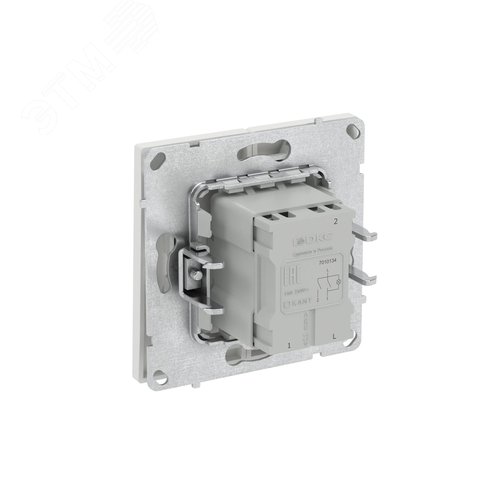 Выключатель двухклавишный с подсветкой, KANT, белый песок - фото 6