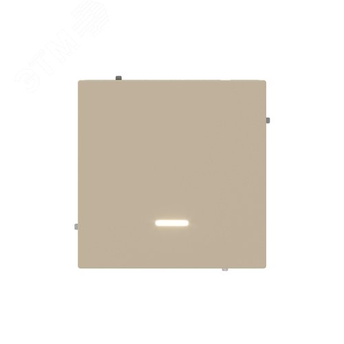 Выключатель одноклавишный с подсветкой, KANT, ванильный марципан - фото 2
