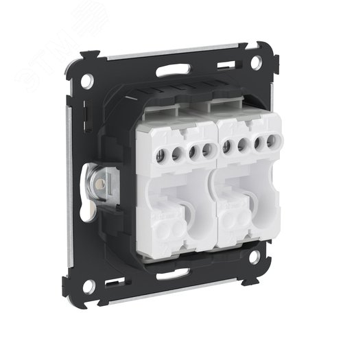 Avanti Кнопка двухклавишная в стену,Ванильная дым ка - фото 4