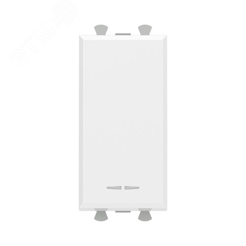 Переключатель модульный, Avanti, белое облако, 1 модуль - фото 1