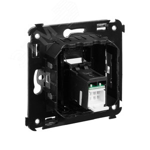 Avanti Компьютерная розетка RJ-45 в стену, кат.6 одинарная,, Черный матовый - фото 4