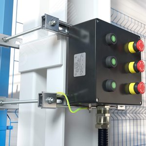 Комплект обжимной монтажных профилей тип 1, обхват конструкции габаритами 950 на 400 мм, для крепления 3 оболочек одноготипоразмера болтами М8х80 12 шт. , горячеоцинкованный - фото 2