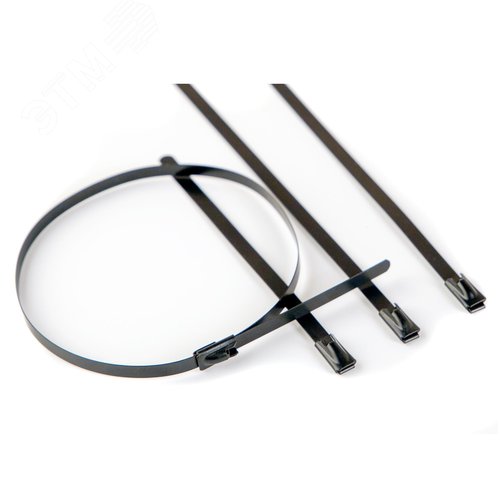 Хомут 12x840. Сталь ANSI 316. С EP покрытием - фото 1