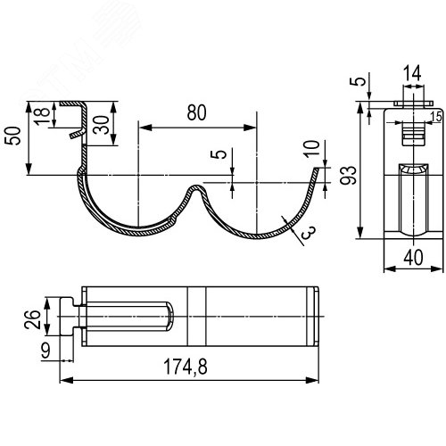 Рожок двойной 3 мм - фото 2