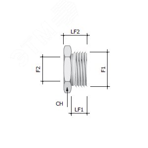 Переходник для труб 1 1/2 НР/ M40x1.5 ВР GAS-MET - фото 2