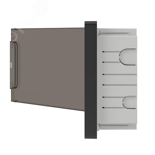 Щиток 12 мод встраиваемый для полых стен Фрейм (FRAME), черный, с тонированной дверцей, с 2 шинами PEN на 6 и 8 отв. - фото 5