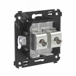 Avanti Компьютерная розетка RJ-45 без шторки в стену, кат.6 двойная экранированная,  Белое облако - фото 3