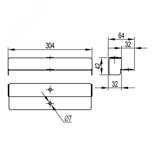 Переходник RB по высоте H80-H50 основание 300 горячеоцинкованный - фото 2