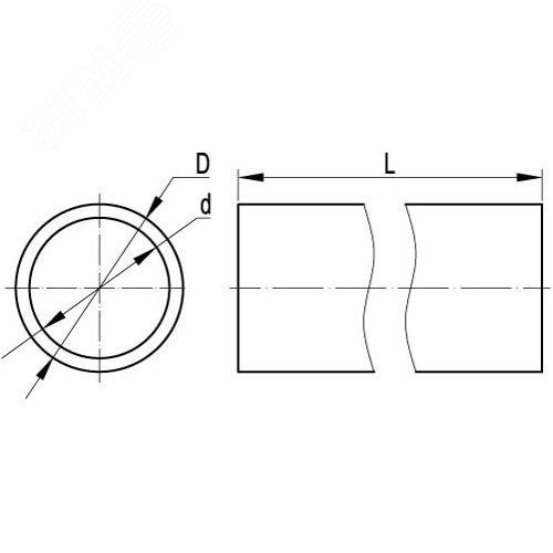 Труба ПВХ жёсткая гладкая д.16мм, лёгкая, 3м, цвет серый (розница) - фото 4