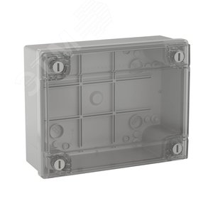 Коробка распределительная  IP56 380х300х120мм с гладкими стенками прозрачная