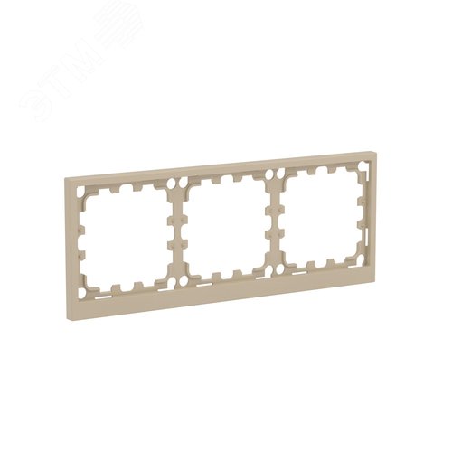 Рамка 3 поста IP44, KANT, ванильный марципан - фото 2