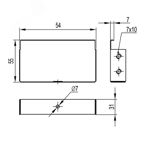 Заглушка TC 50x50 горячеоцинкованная - фото 2