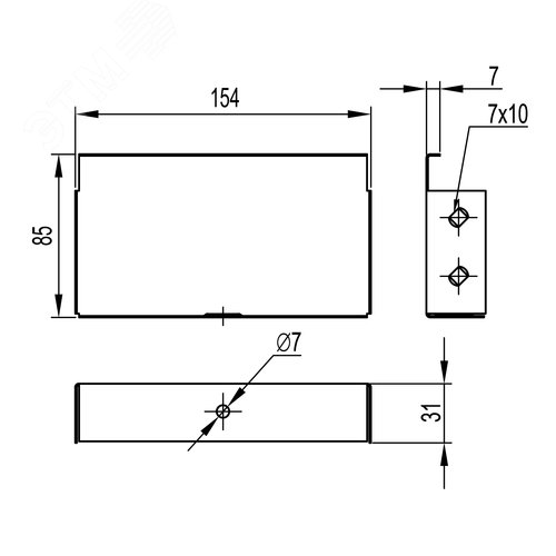 Заглушка TC 150x80 горячеоцинкованная - фото 2