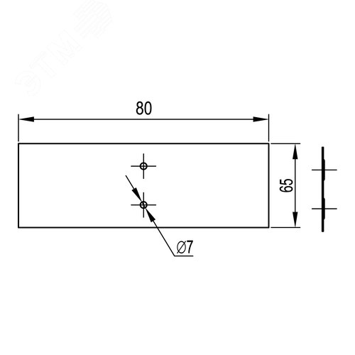 Накладка CGB для лотка основание 80 горячеоцинкованная - фото 2