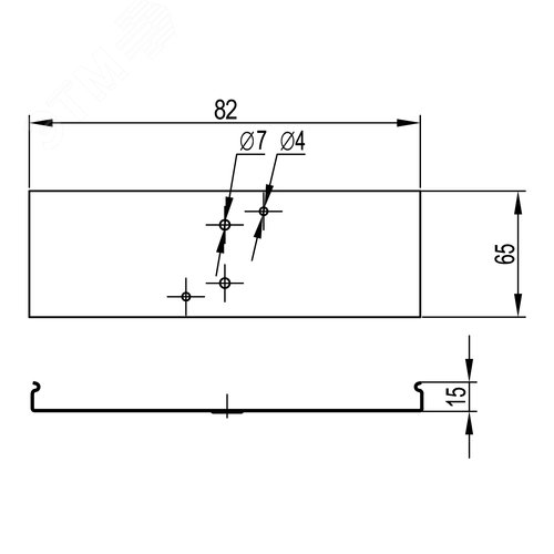 Накладка CGC для крышки основание 80 горячеоцинкованная - фото 2