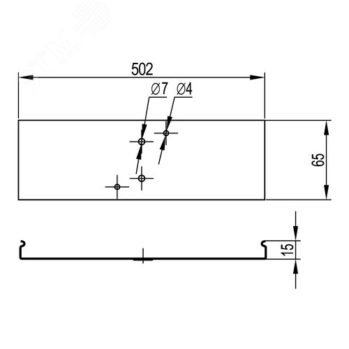 Накладка CGC для крышки основание 500 горячеоцинкованная - фото 2