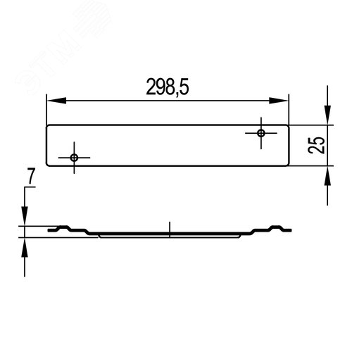 Держатель кабеля TRC 300 нержавеющий - фото 2