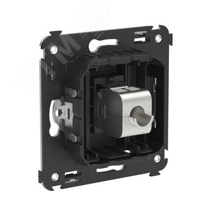 Avanti Компьютерная розетка RJ-45 без шторки в стену, кат.5e одинарная экранированная,  Черный матовый - фото 3