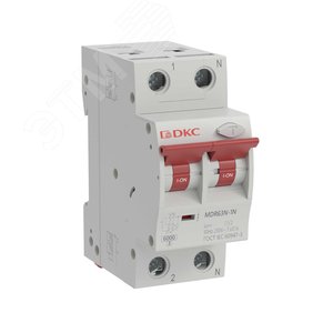 Автоматический выключатель дифференциального тока YON макс (YON max) типа MDR, 1P+N, 30mA, 32A, хар-ка C, 6kA, тип А - фото 1