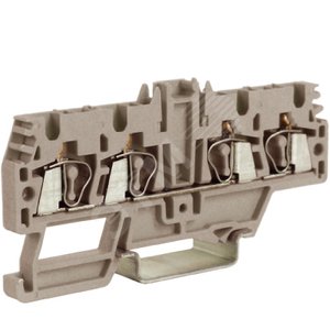 Изображение товара HMM.2/2+2GR Зажим проходной 2.5 кв.мм серый 2 ввод/2 вывода (шт)