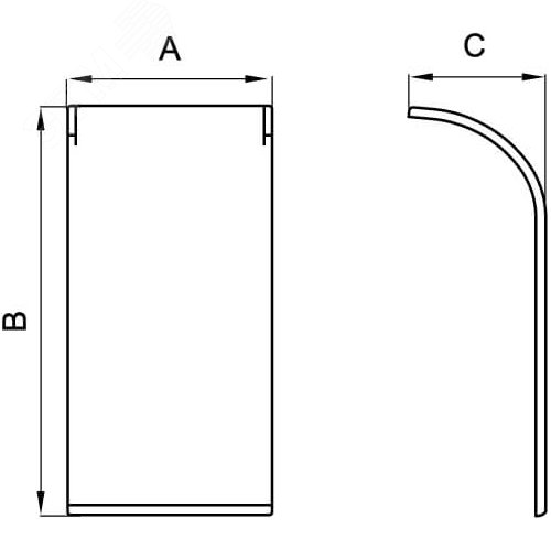 Накладка на стык боковая 140х50мм IN-liner FRONT - фото 2