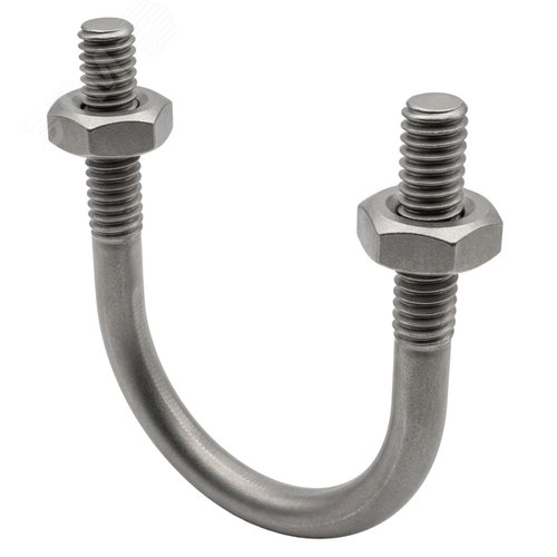 Изображение товара Скоба монтажная U-образная М8 гайки для труб d 1'' (шт)