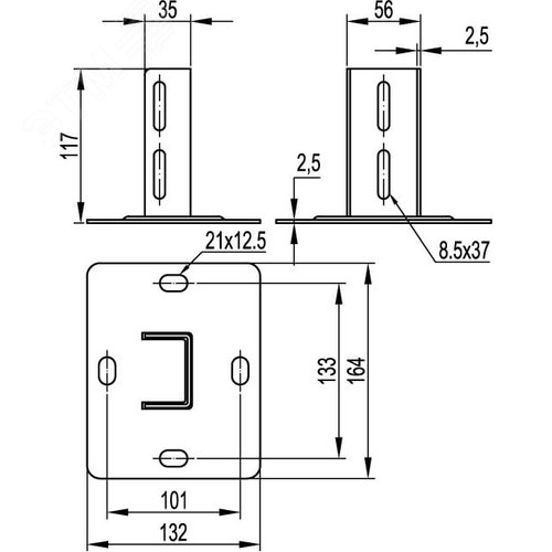 Крепление потолочное SSM горячеоцинкованное - фото 2