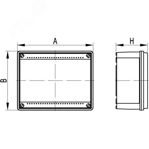 Коробка распределительная с гладкими стенками IP56 100х100х50мм (розница) - фото 4